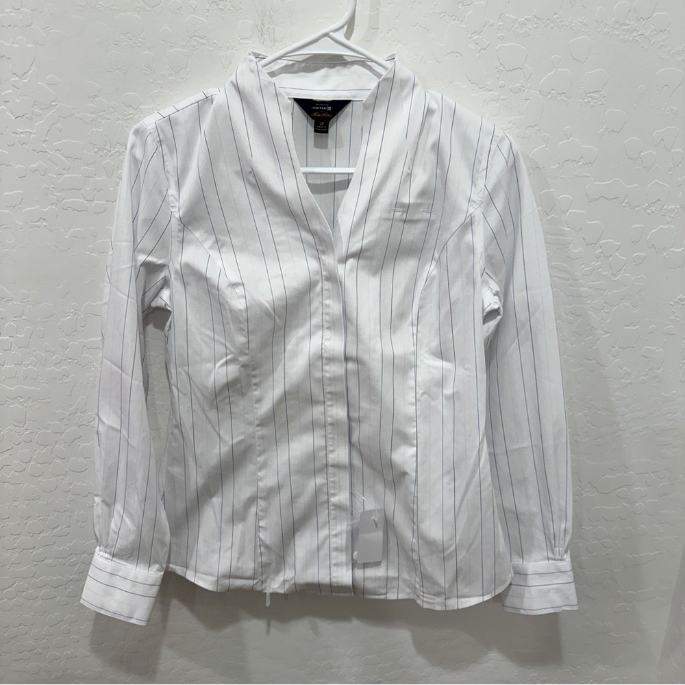 Brooks Brothers White Striped Button Down Shirt